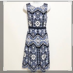 Talbots Blue and White Dress